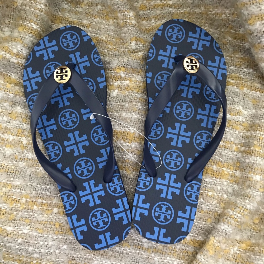 Tory Burch Rubber Flip Flop Blue